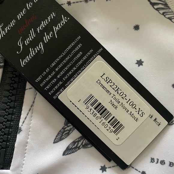 Greyson Dreamers Toile Nova Mock Top - Picture 5 of 7